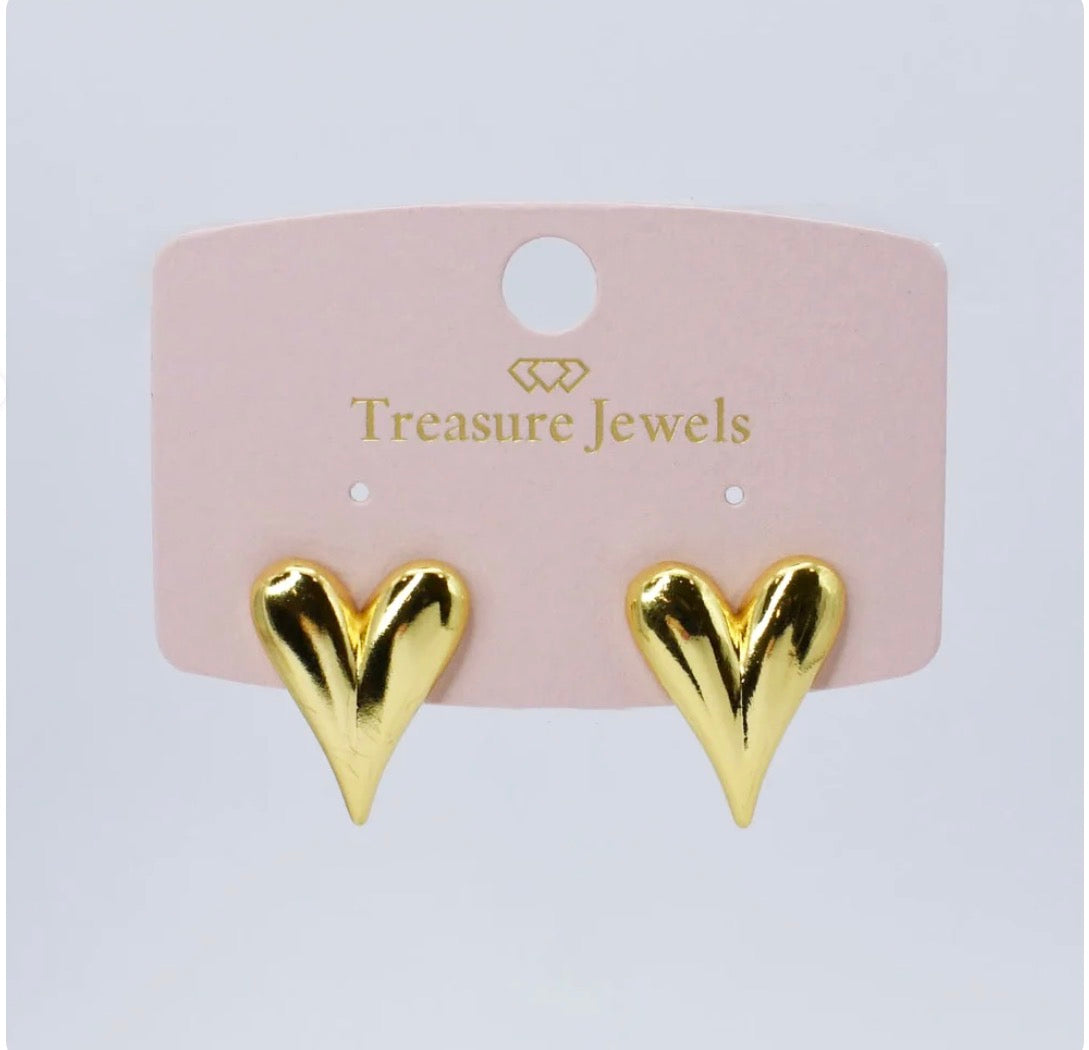 Big Hear Tear Stud