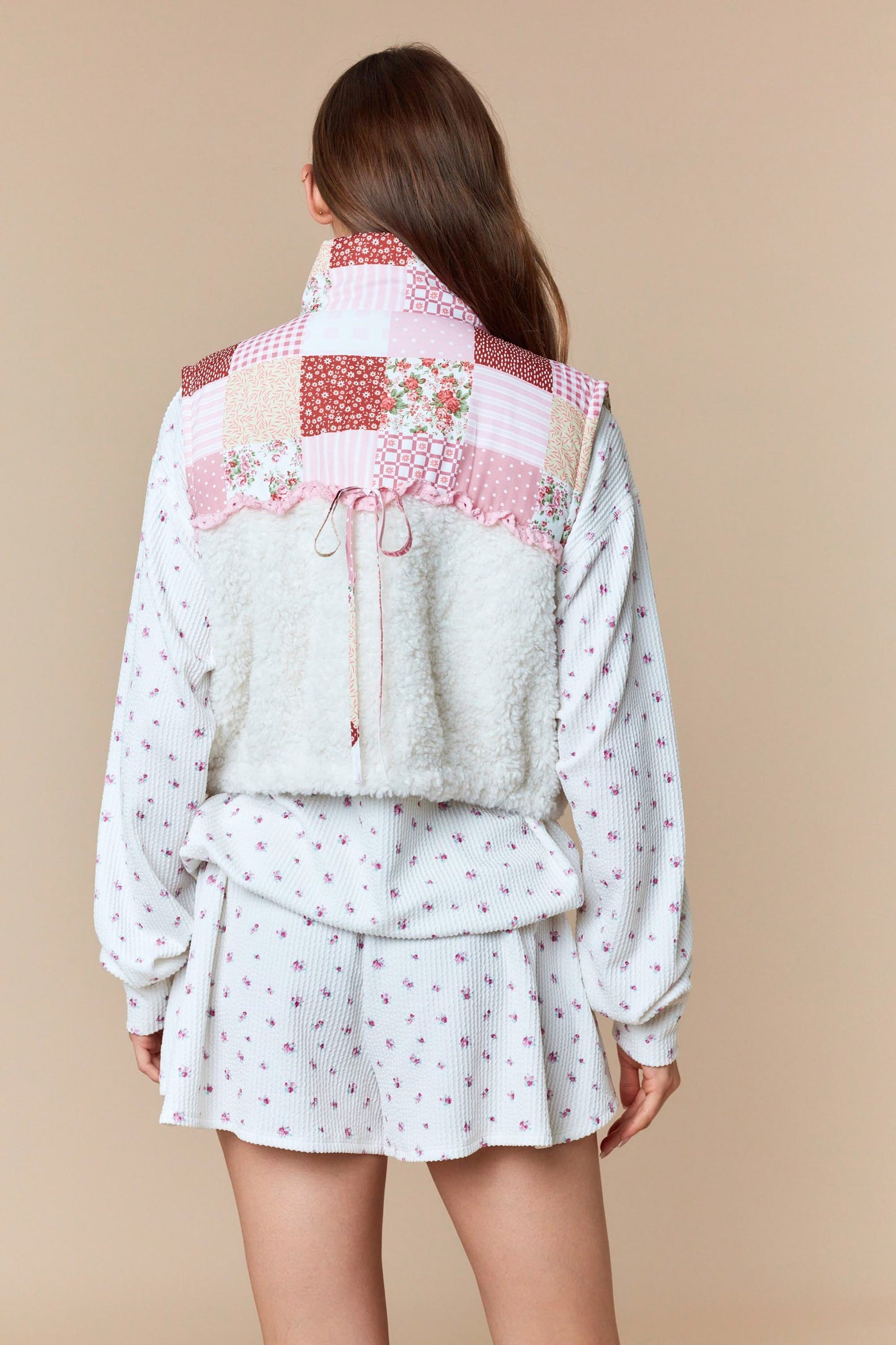 Pumpkin Patch Ruffle Sherpa Layer