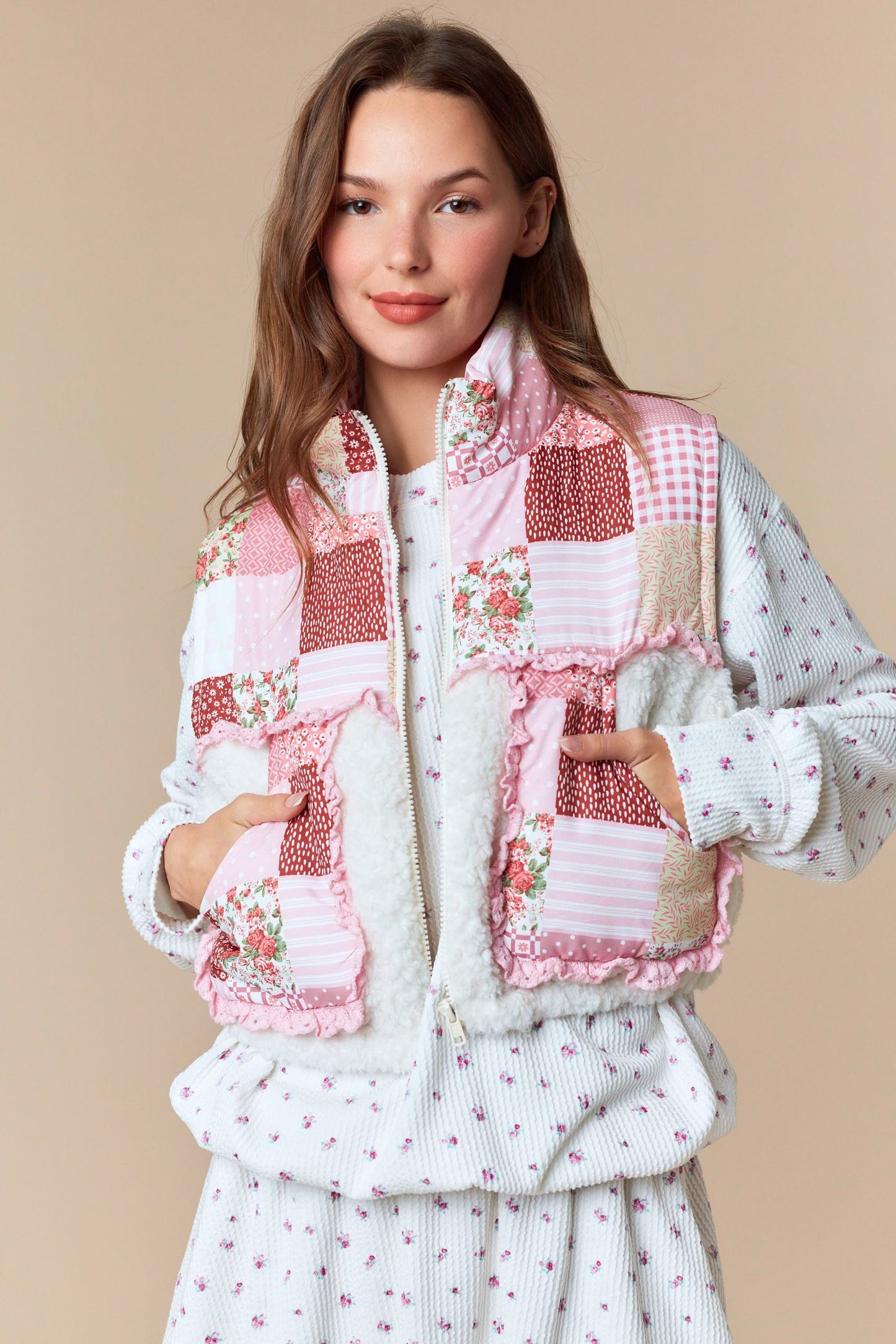 Pumpkin Patch Ruffle Sherpa Layer