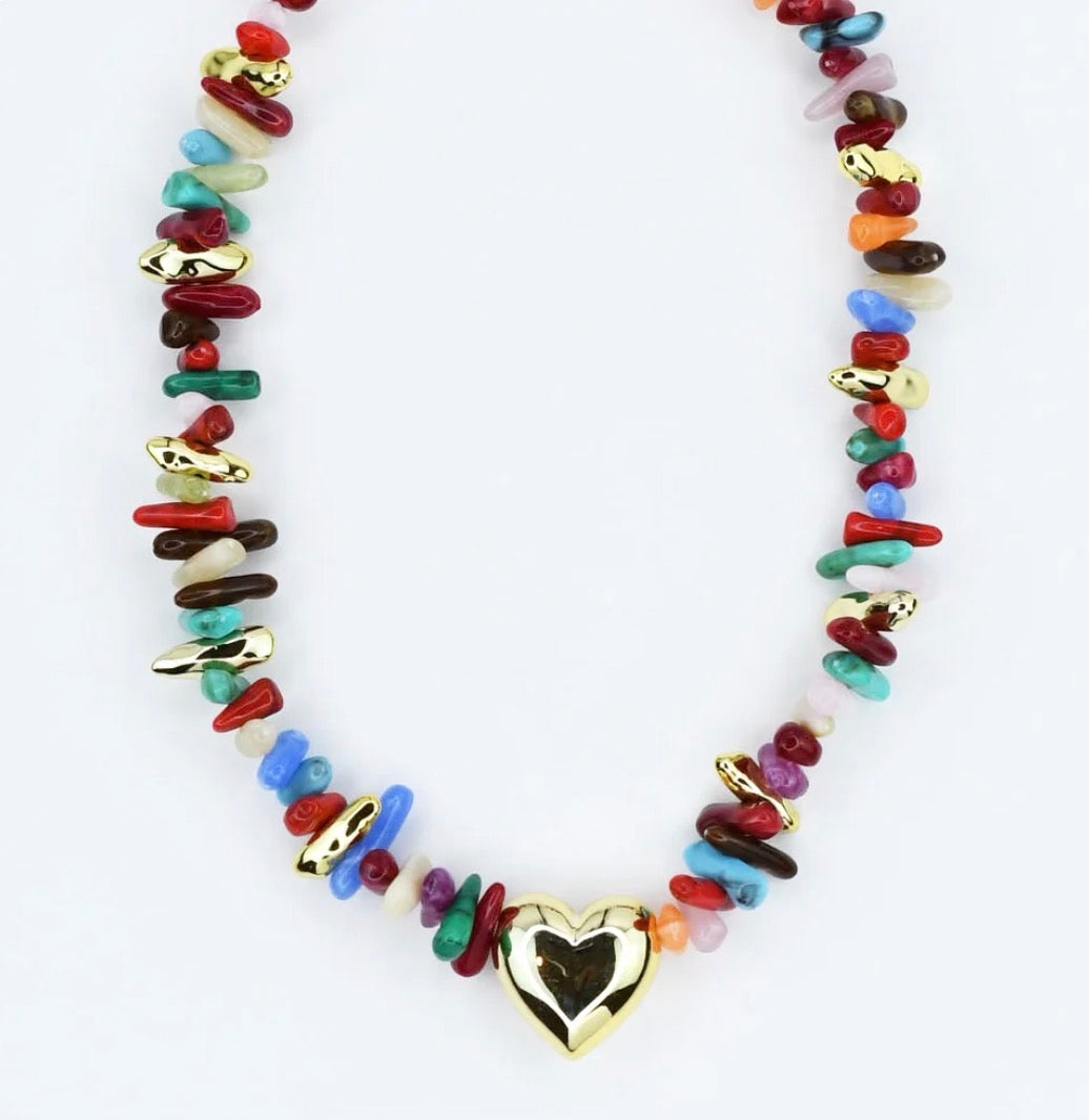 Happy Little Things Heart Necklace