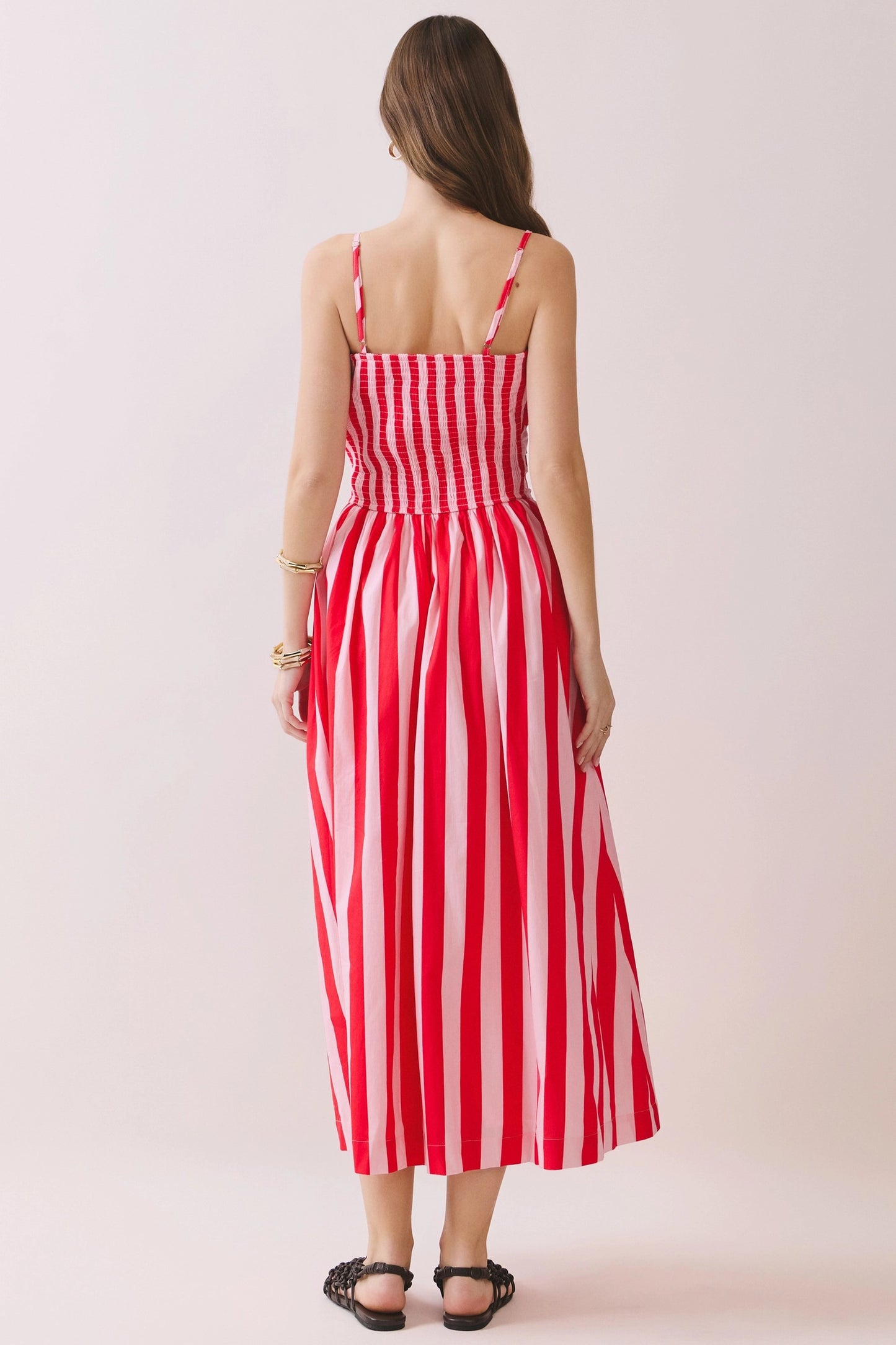 TCEC The Brunch & Go dress displayed on a hanger, featuring a casual, stylish design with soft fabric and comfortable fit.