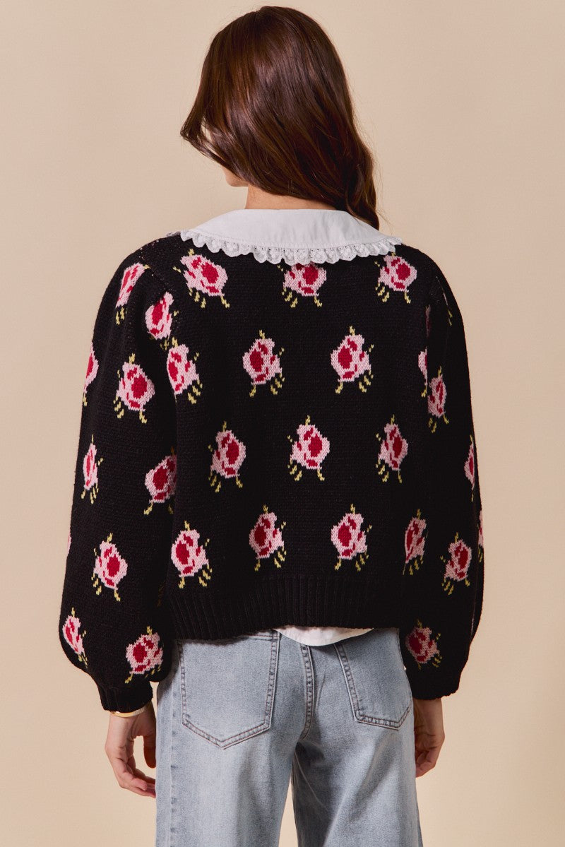 Knit Me in Petals Cardigan