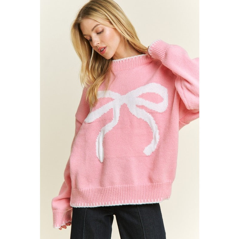Ribbon Rose Sweater