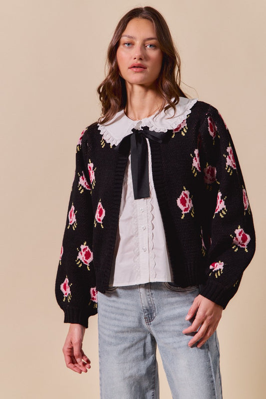 Knit Me in Petals Cardigan