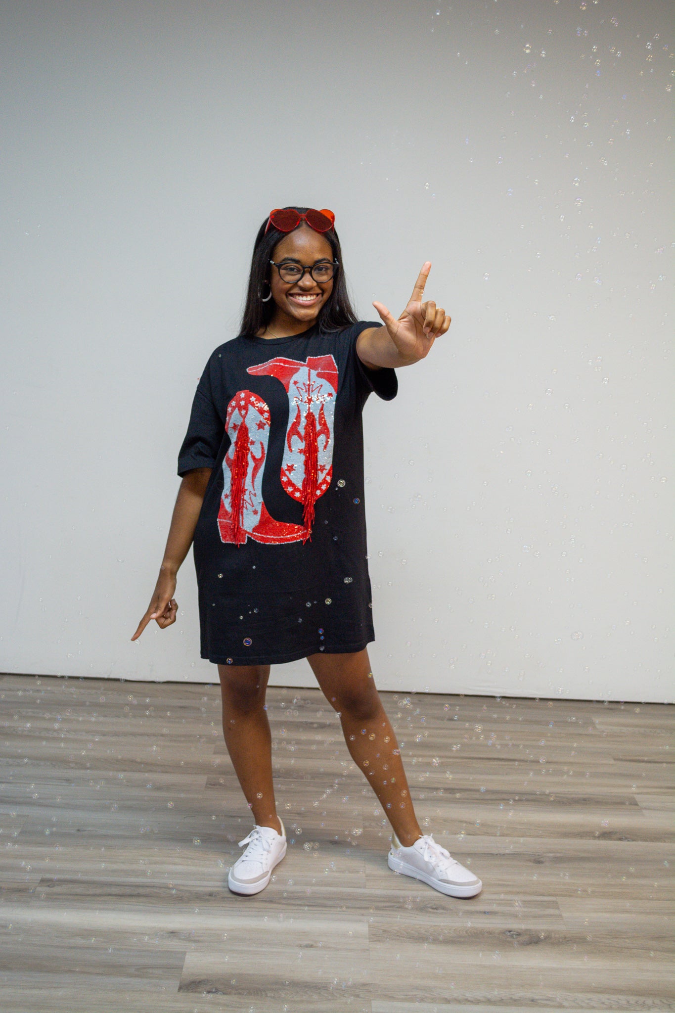 Grab Your Boots, its Gameday Tshirt Dress