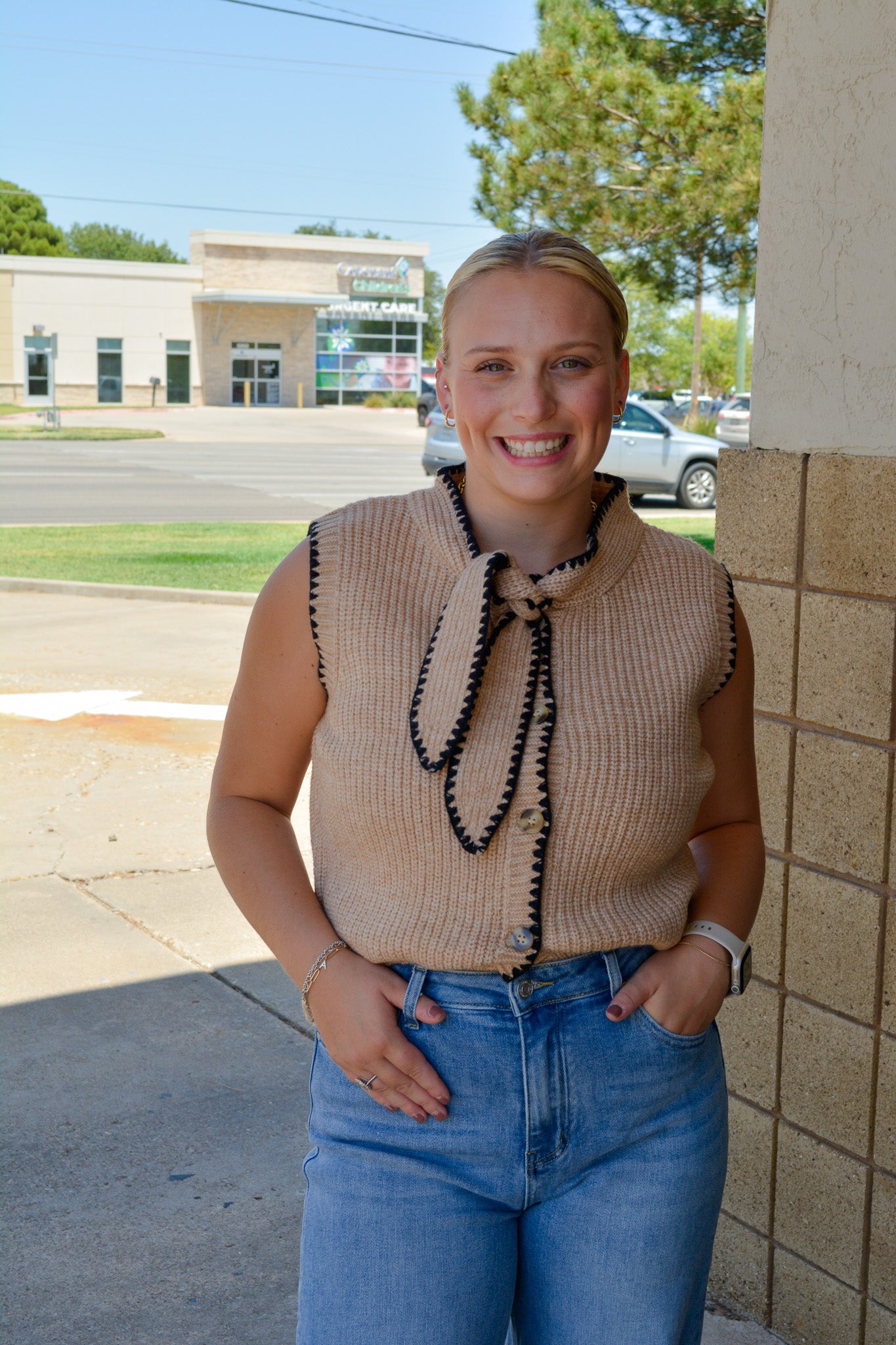 Knots & Needles Top - TAUPE