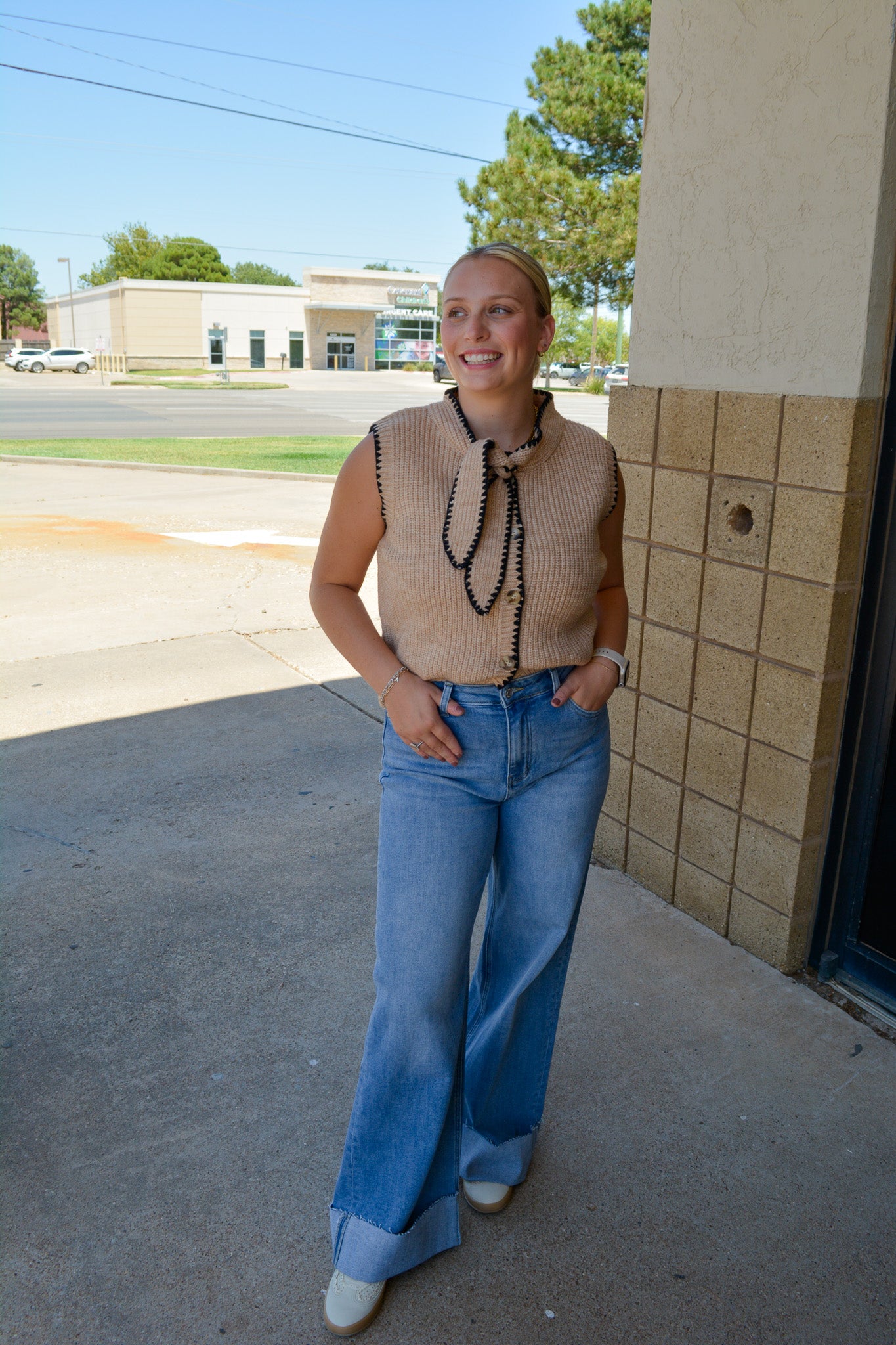 Knots & Needles Top - TAUPE
