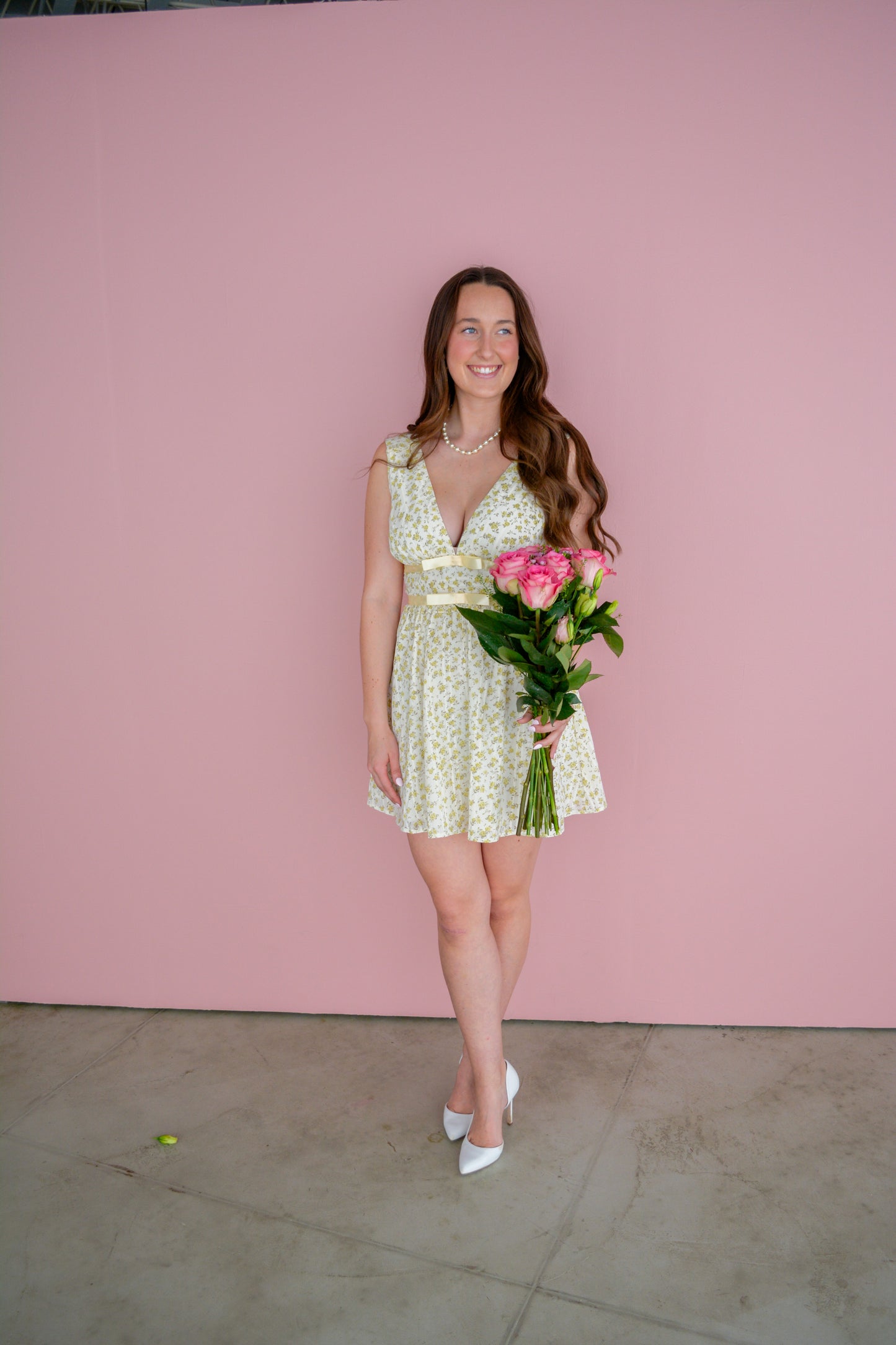 Sunlit Petal Bow Dress