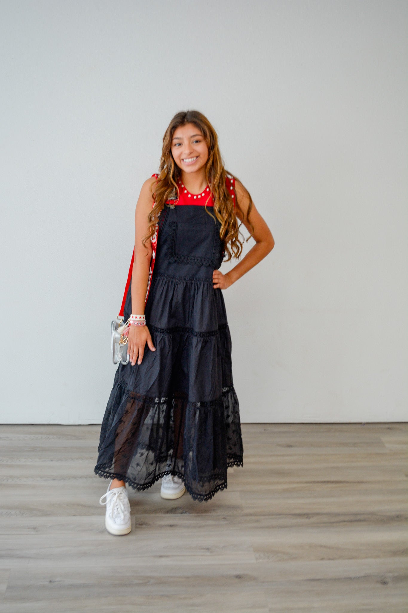 Romantic Notions Overall Dress