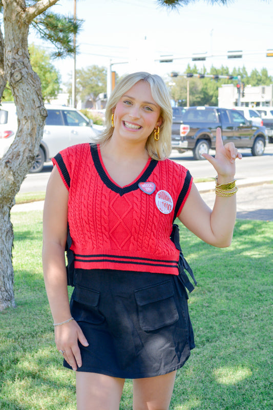 Red Zone Ribbon Vest