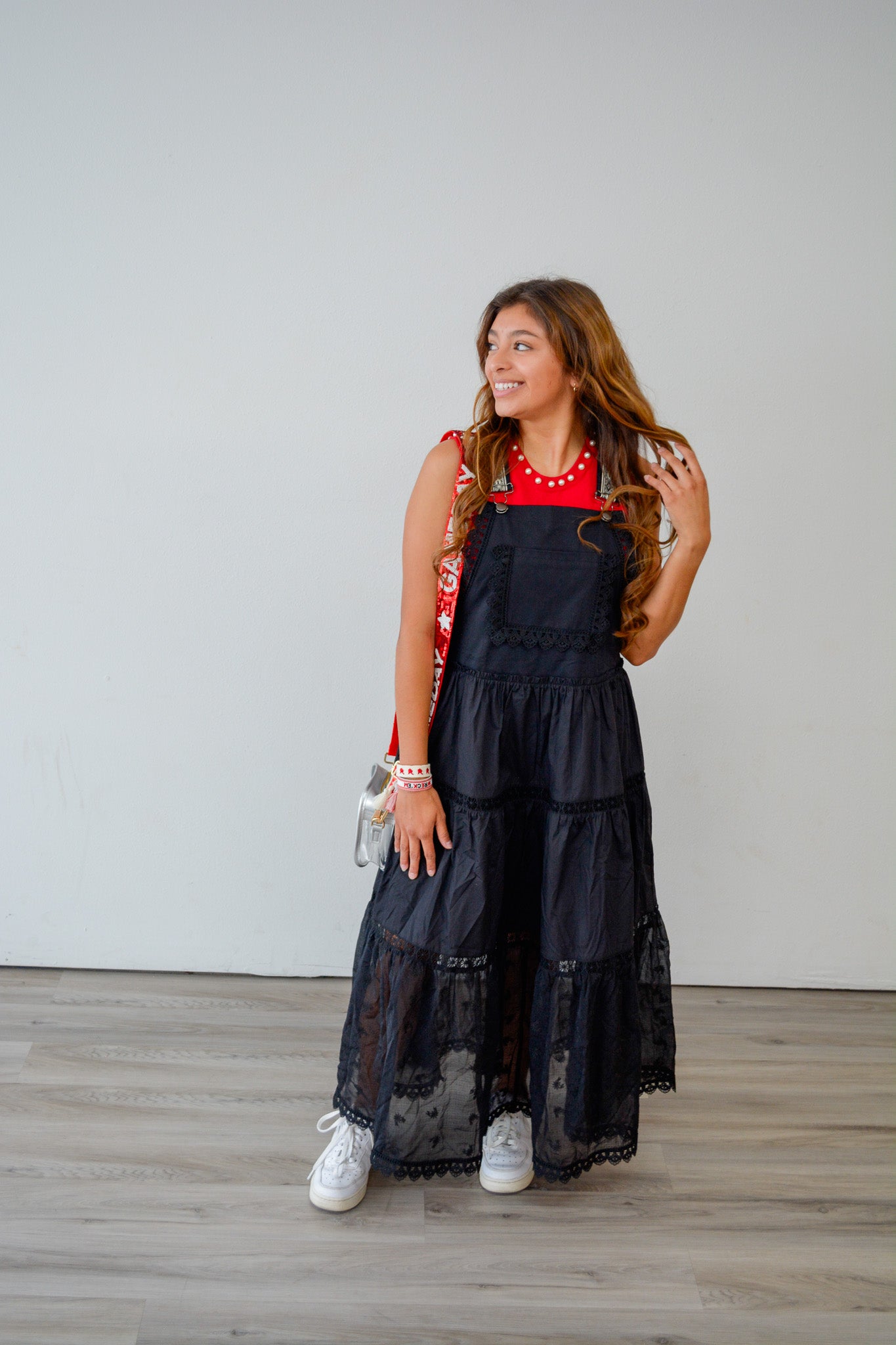 Romantic Notions Overall Dress