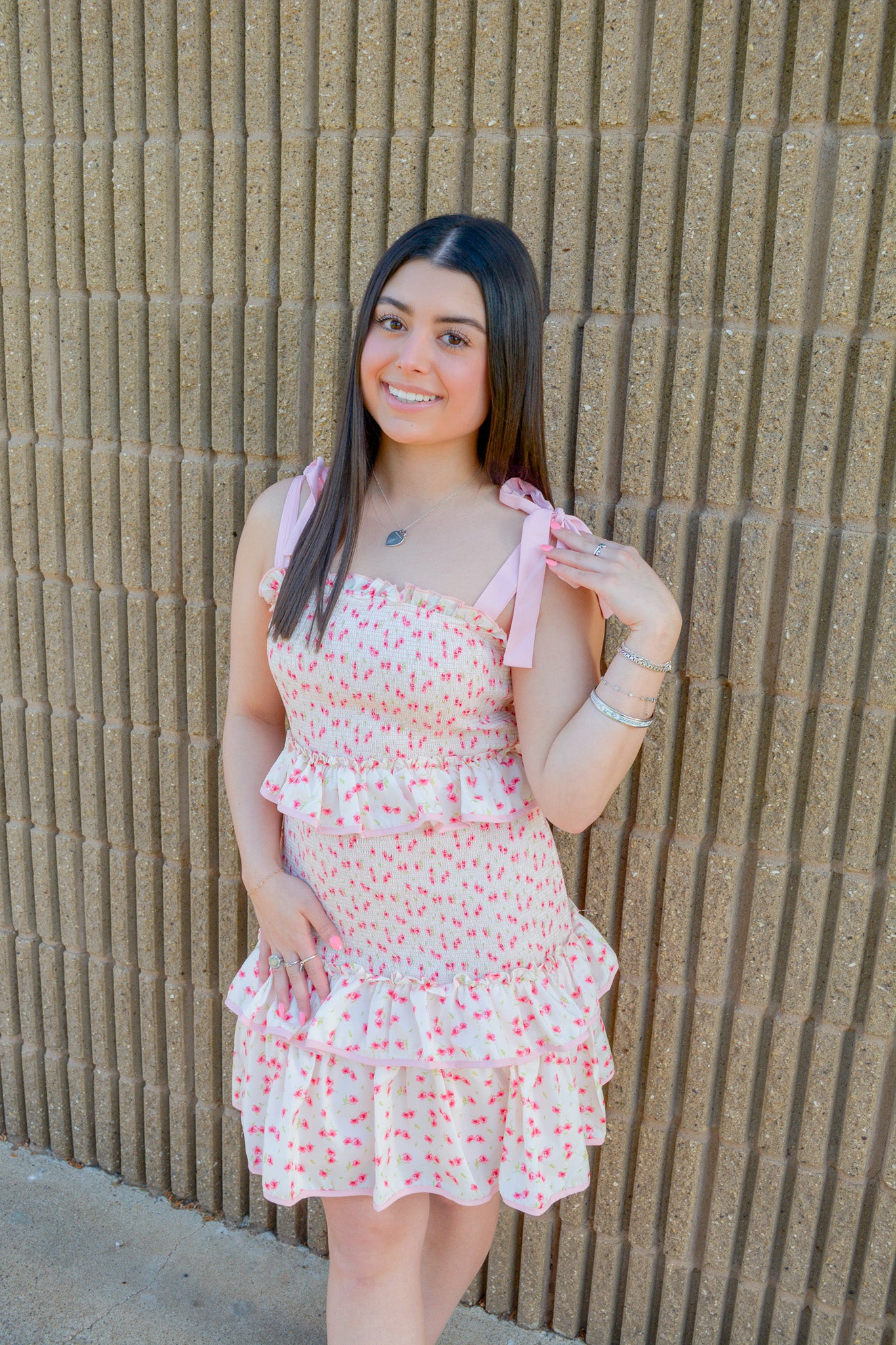 Blushing Petals Dress