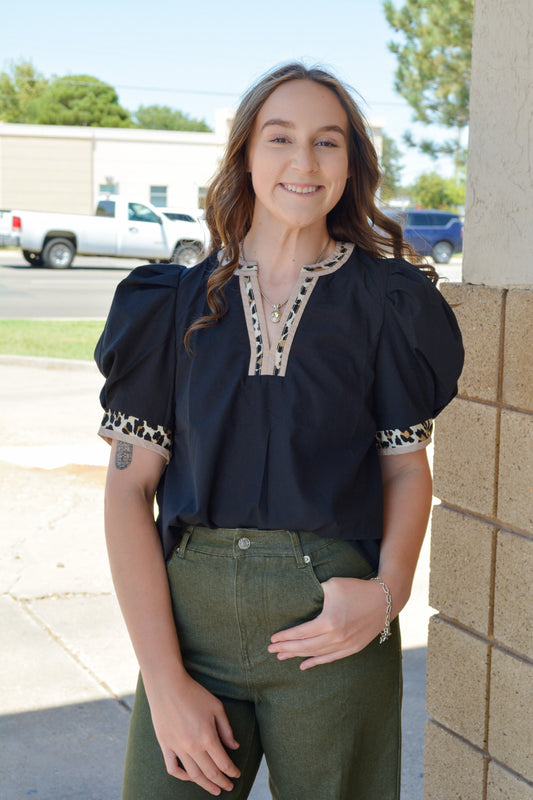 Animal Instinct Blouse - Standard & CURVY