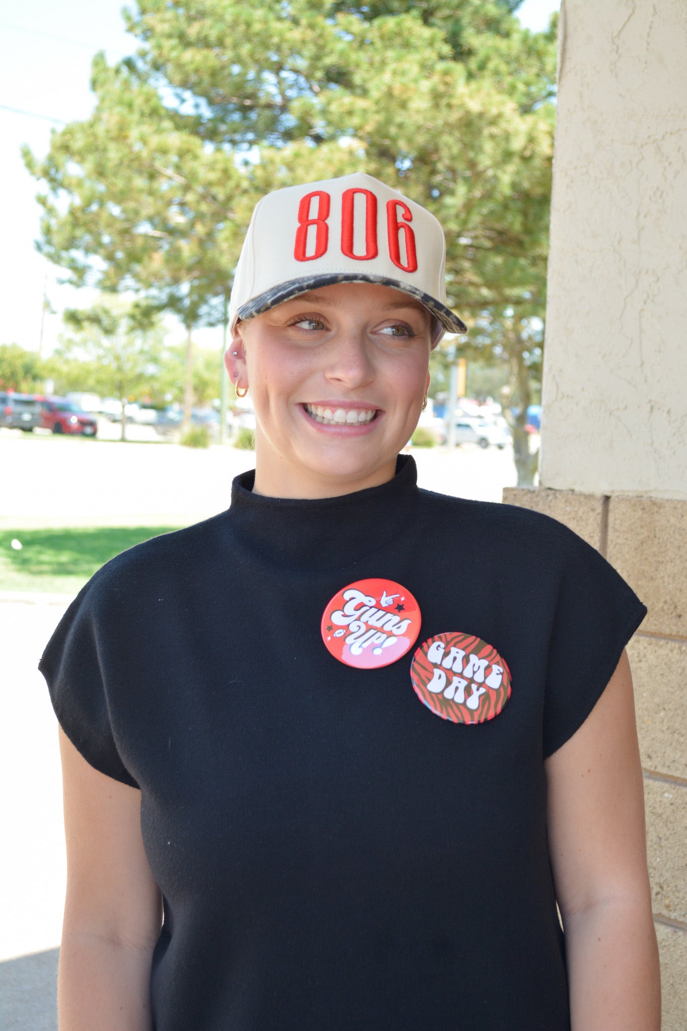 806 Hat with Cheetah Brim