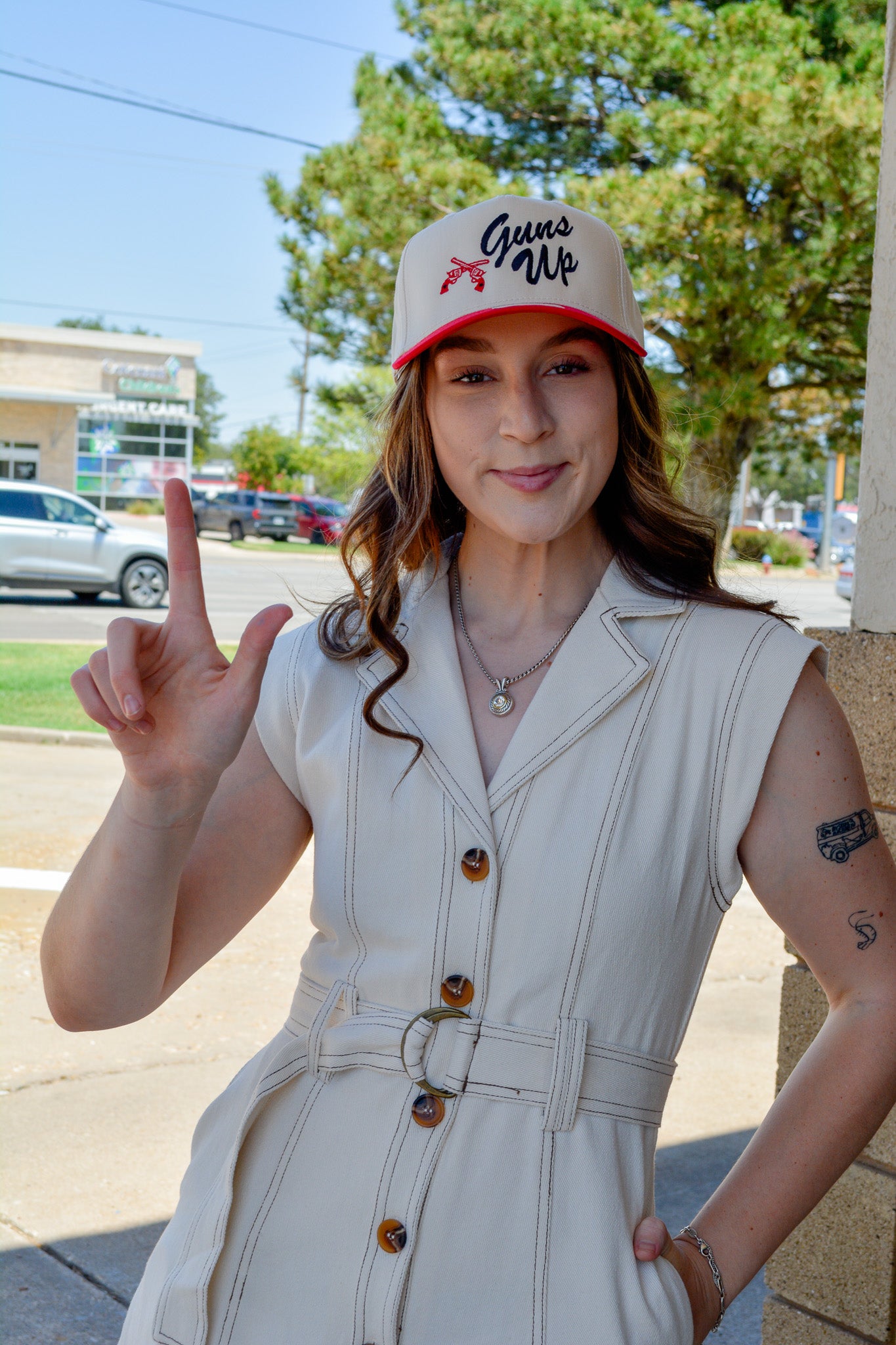 Guns Up Embroidered Hat