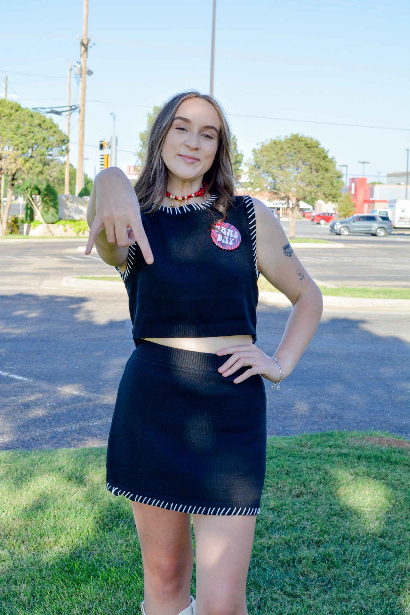 The Crossline Knit Skirt