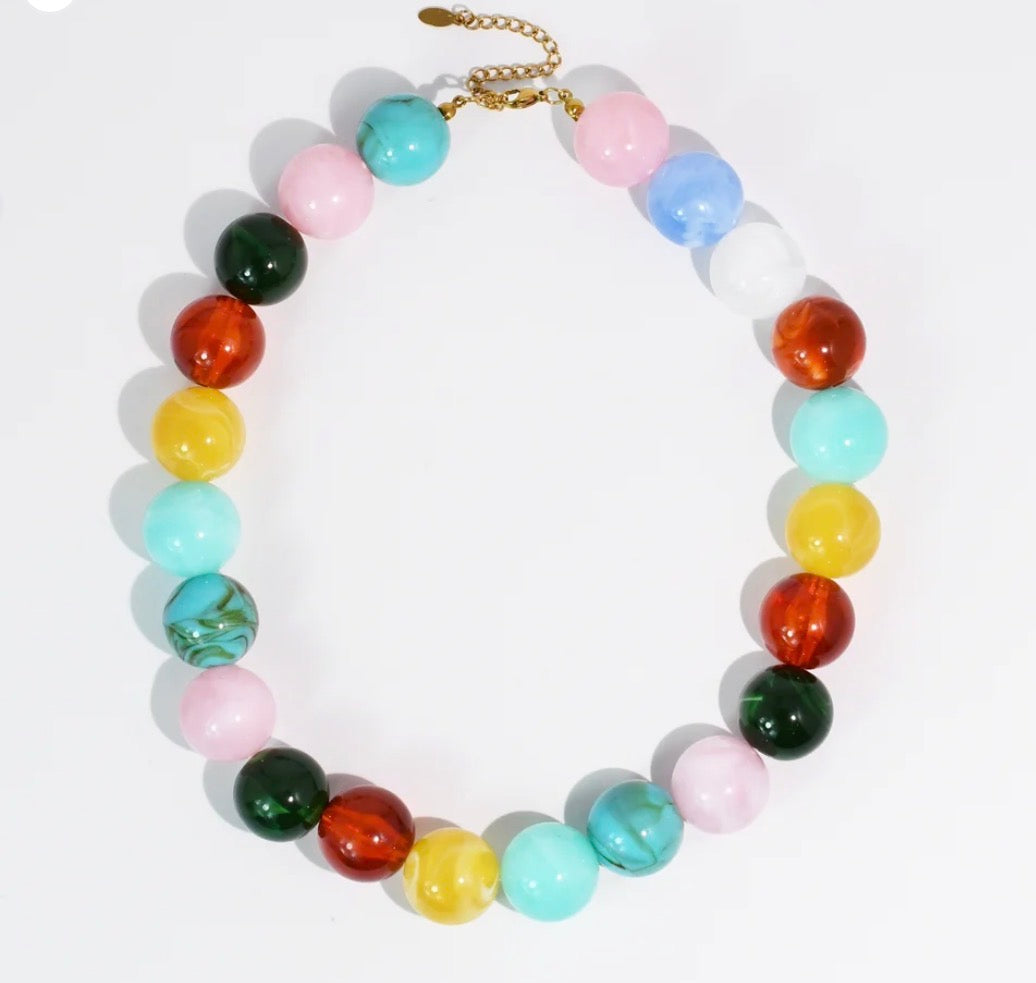 Pop of Joy Confetti Pastel Necklace