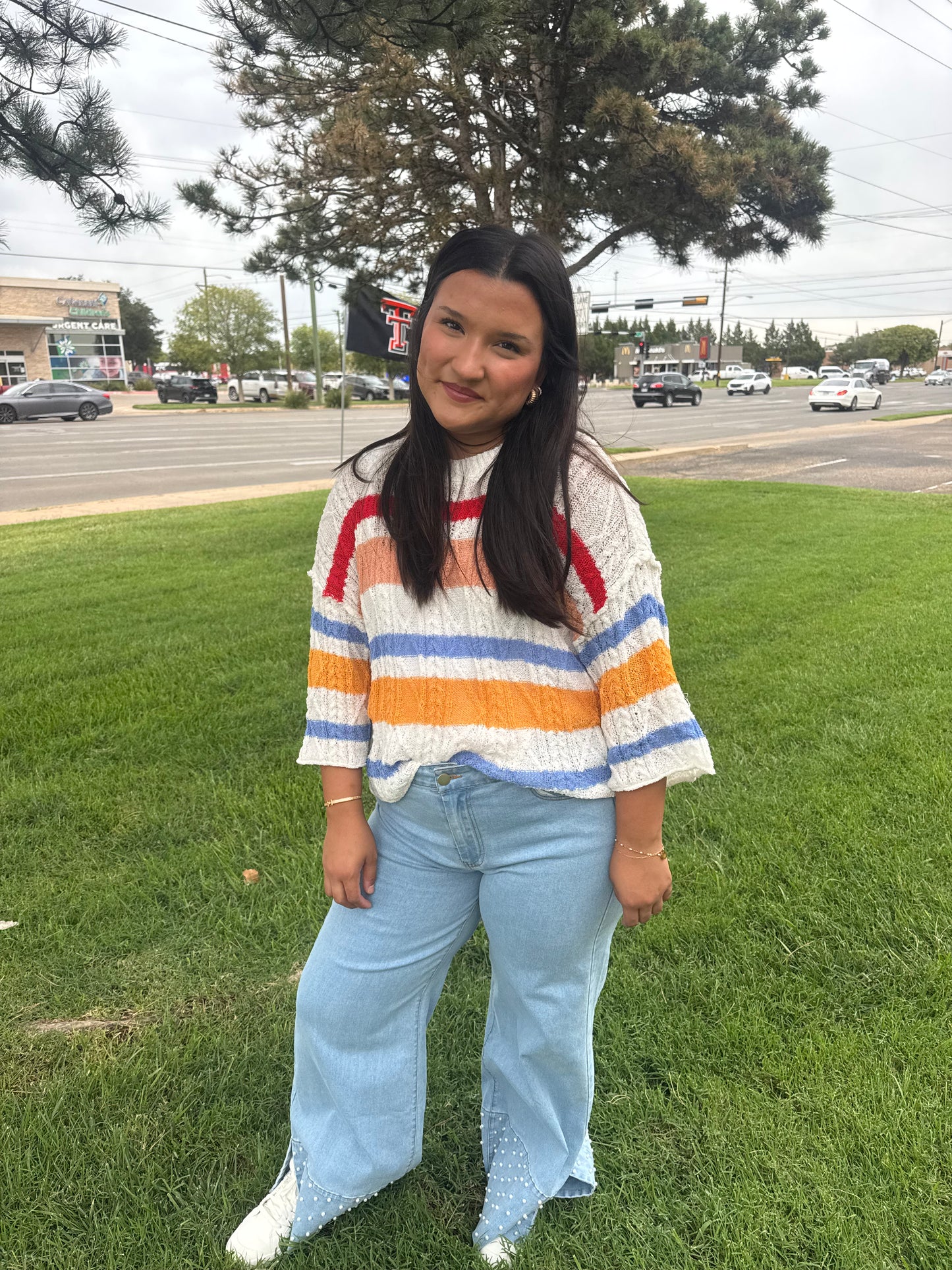 Falling for Stripes Top