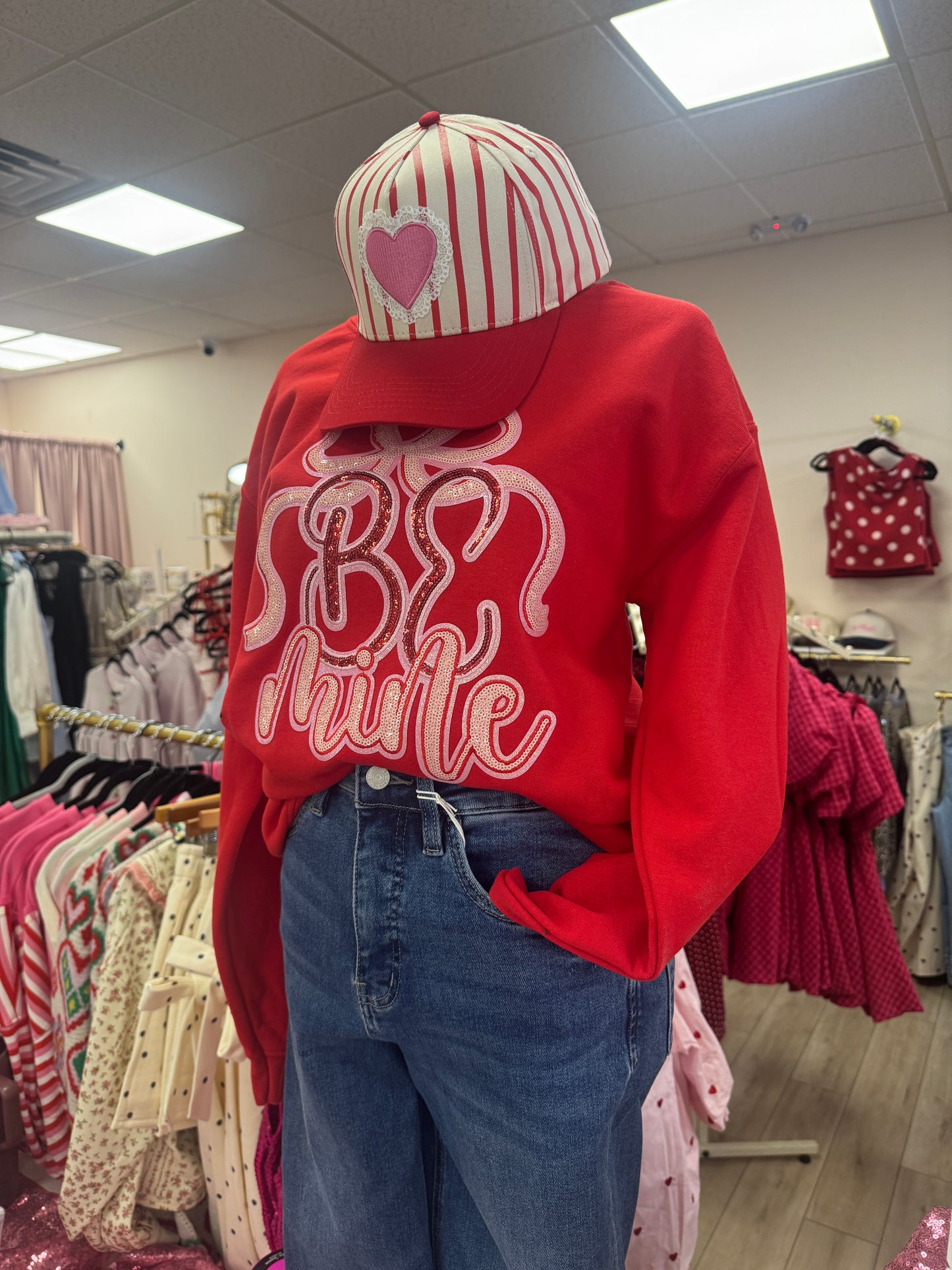 Be Mine Sequin Sweatshirt - Torque Fashion
