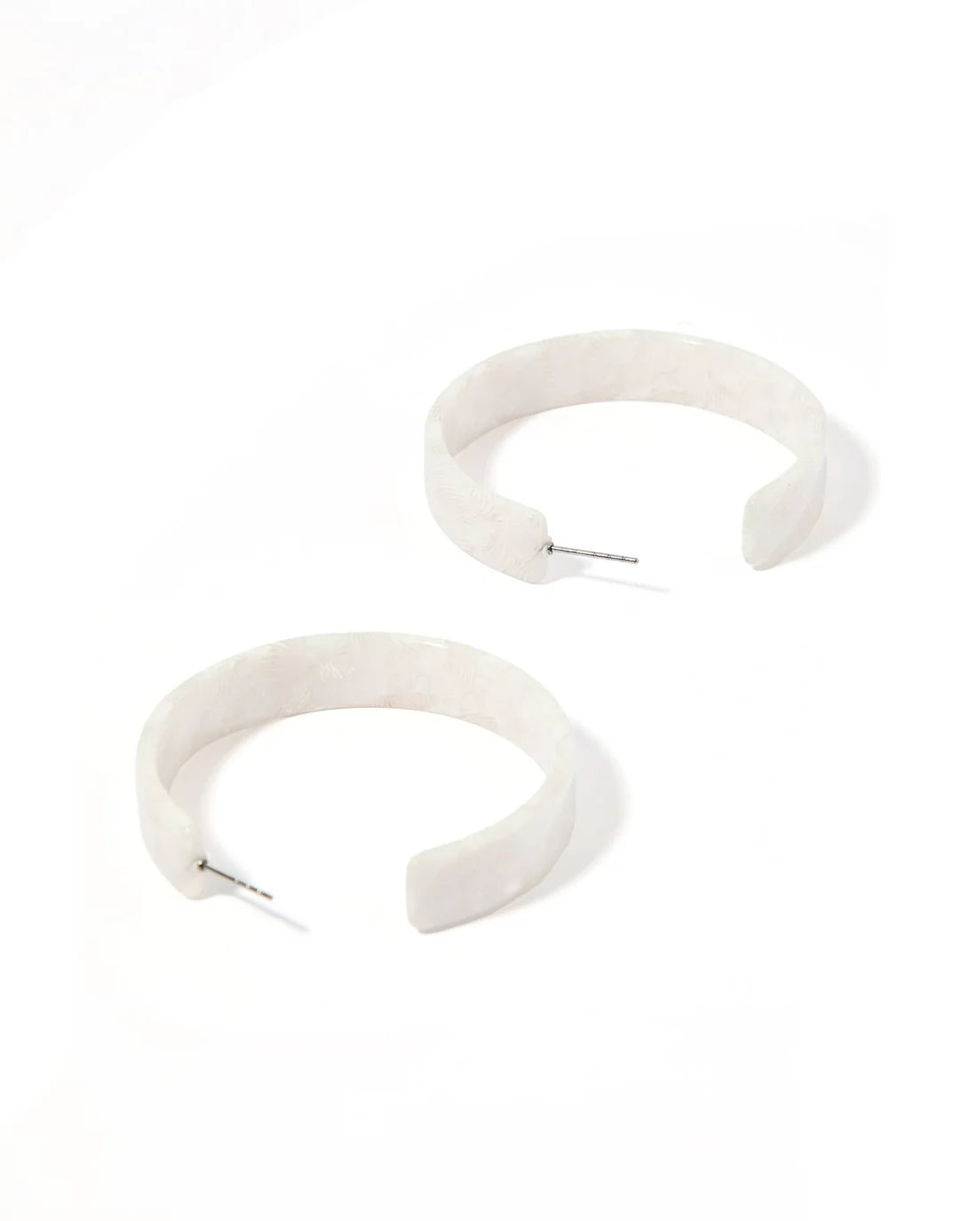 Linny Co. - The Ashley Hoop - White Shell