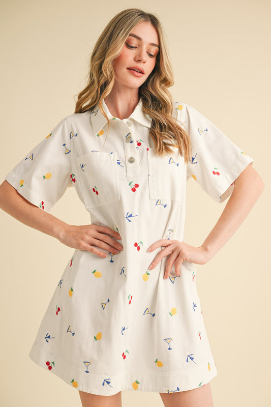 Sips Along the Shore Dress