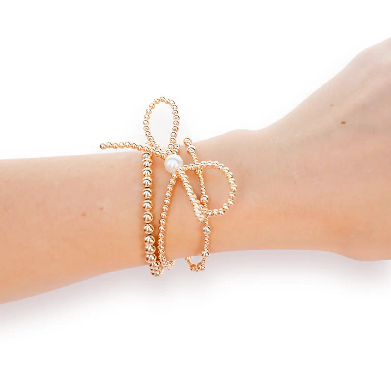 June+Bow+5mm Stack - Beaded Blondes - Torque Fashion