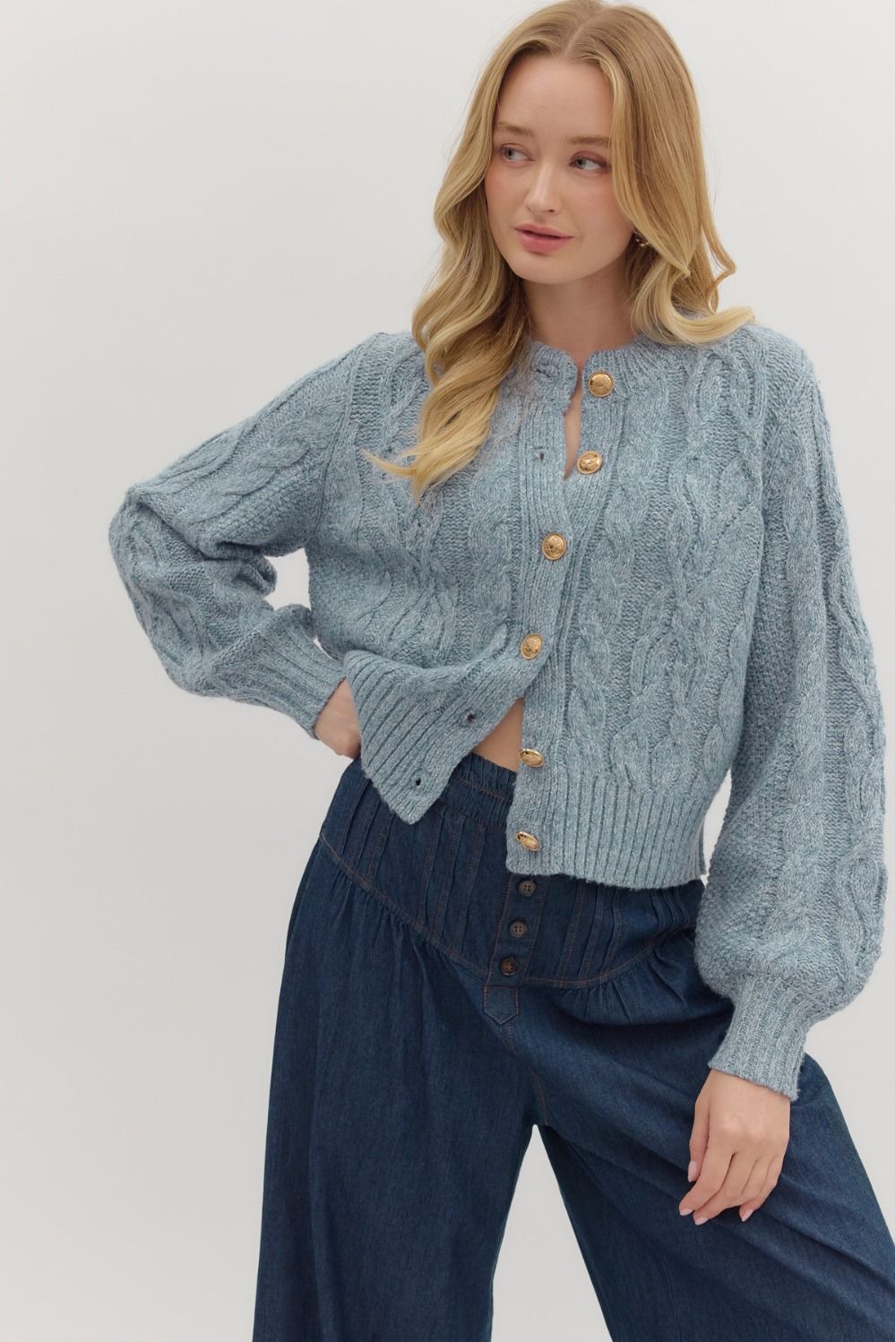 Golden Hour Cable Cardigan