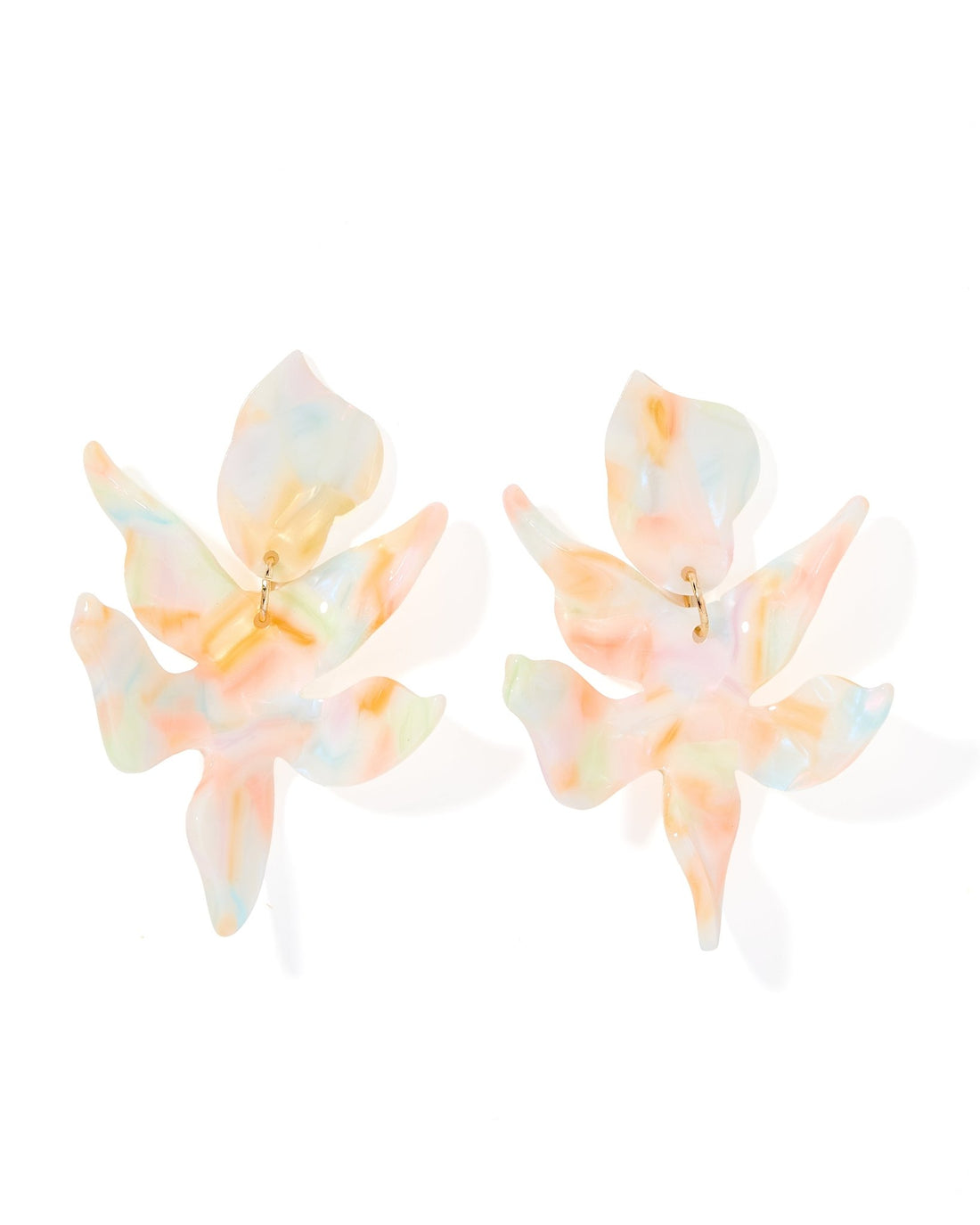 Linny Co. - Flora Statement Earrings - Rainbow Sherbert