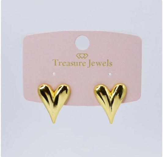 Big Hear Tear Stud