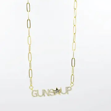 GUNS UP Necklace - GOLD