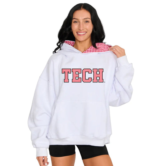 Red Raider Gingham Hoodie