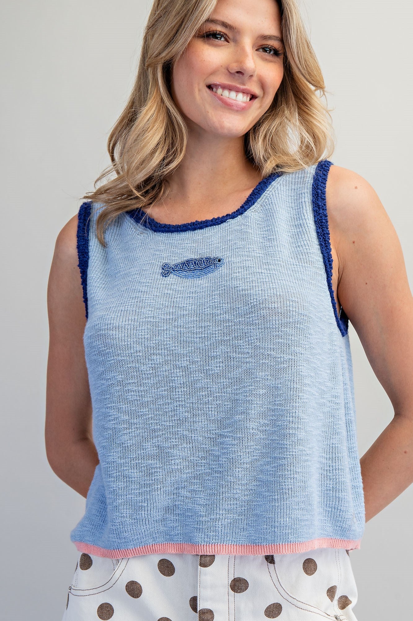 Ee:some Coastal Catch Tank in blue with sturdy handles, showcasing its durable, open-top design for marine or outdoor use.