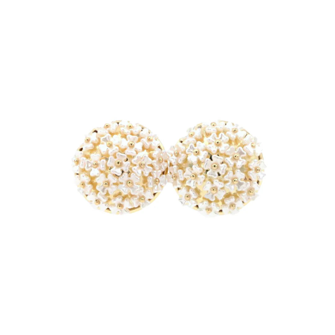 Brianna Cannon - Bouquet Button Stud in Ivory - Torque Fashion