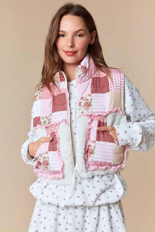 Pumpkin Patch Ruffle Sherpa Layer