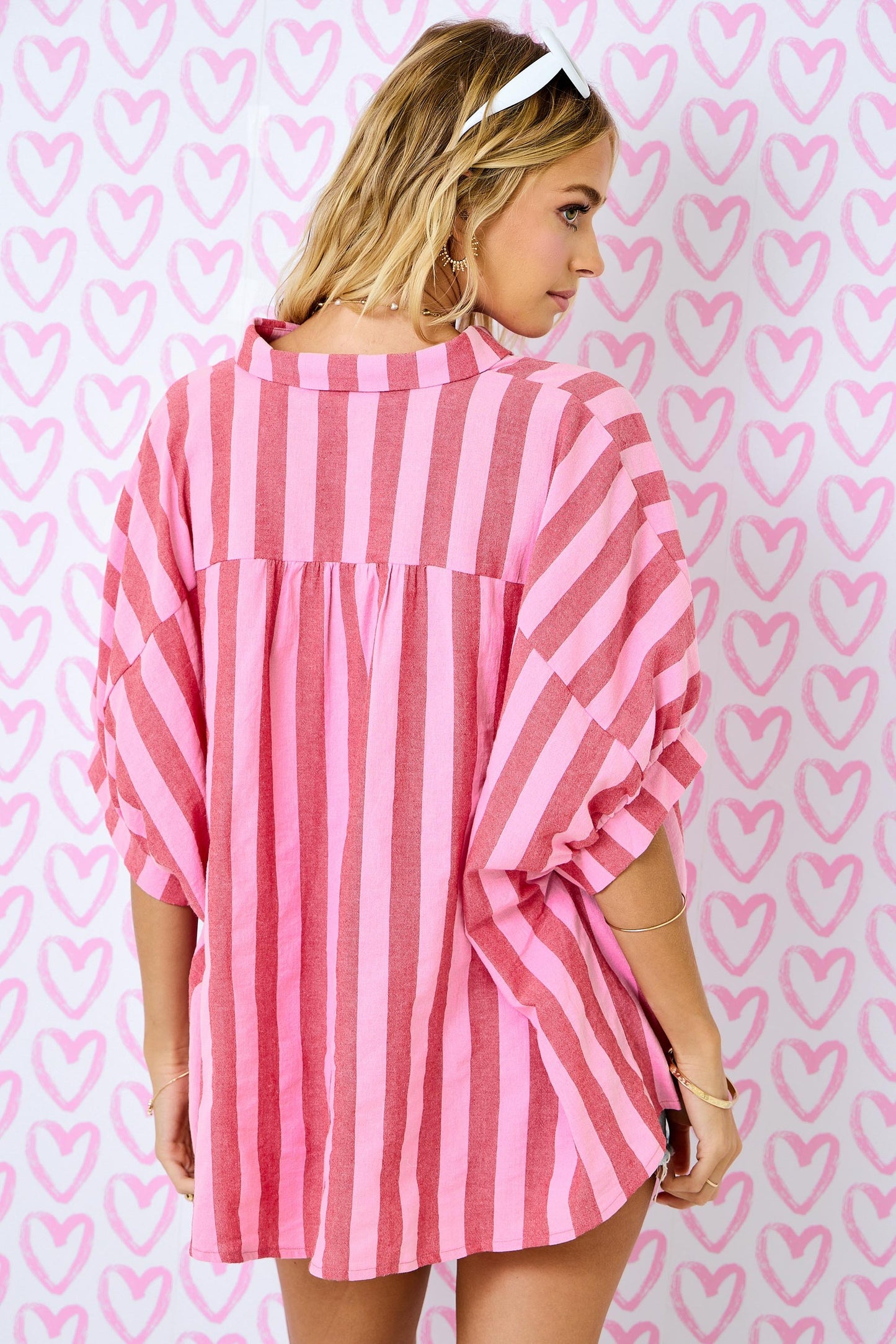 Pink Skies Button-Up