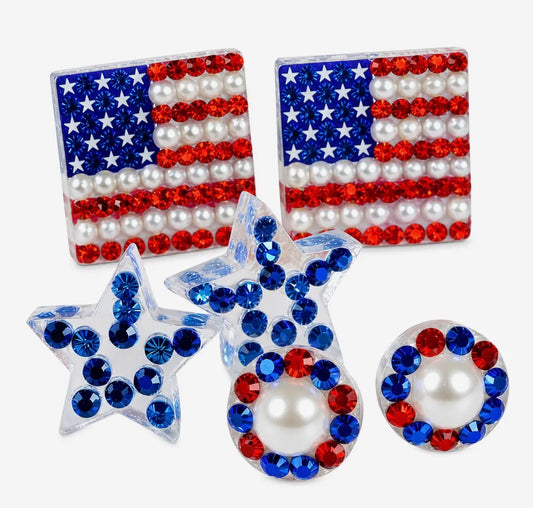 BRIANNA CANNON | Patriotic Stud Trio