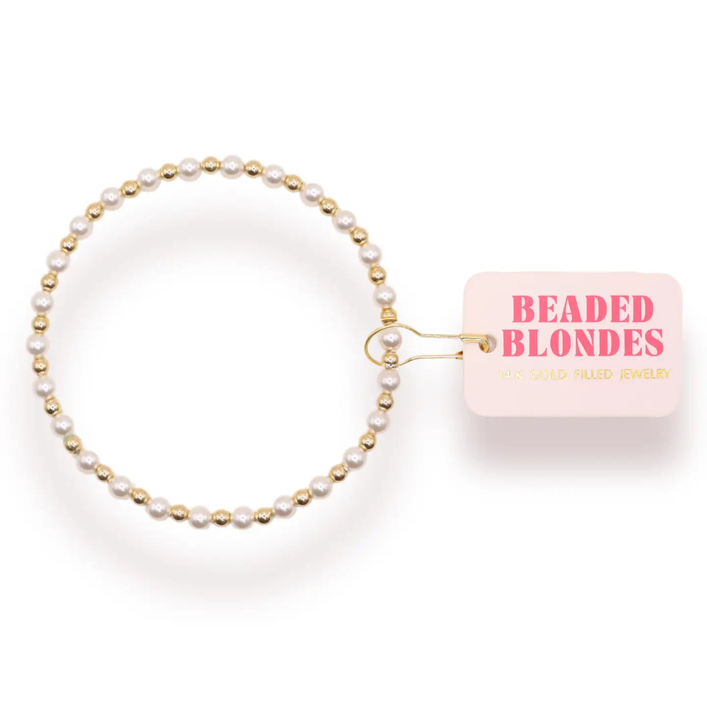 Anna Pearl Bracelet - Beaded Blondes - Torque Fashion