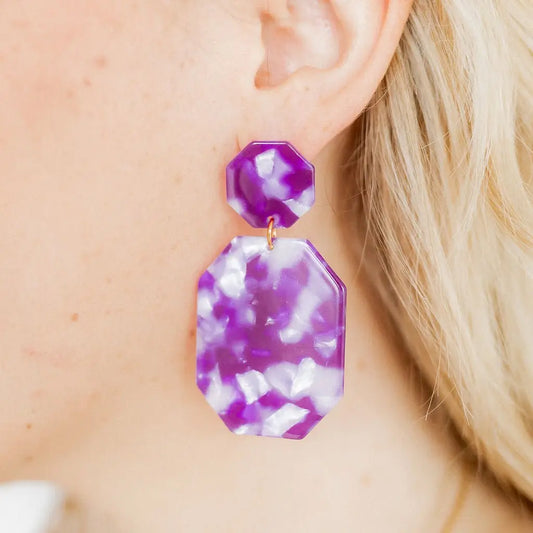 Parker Magenta Earrings