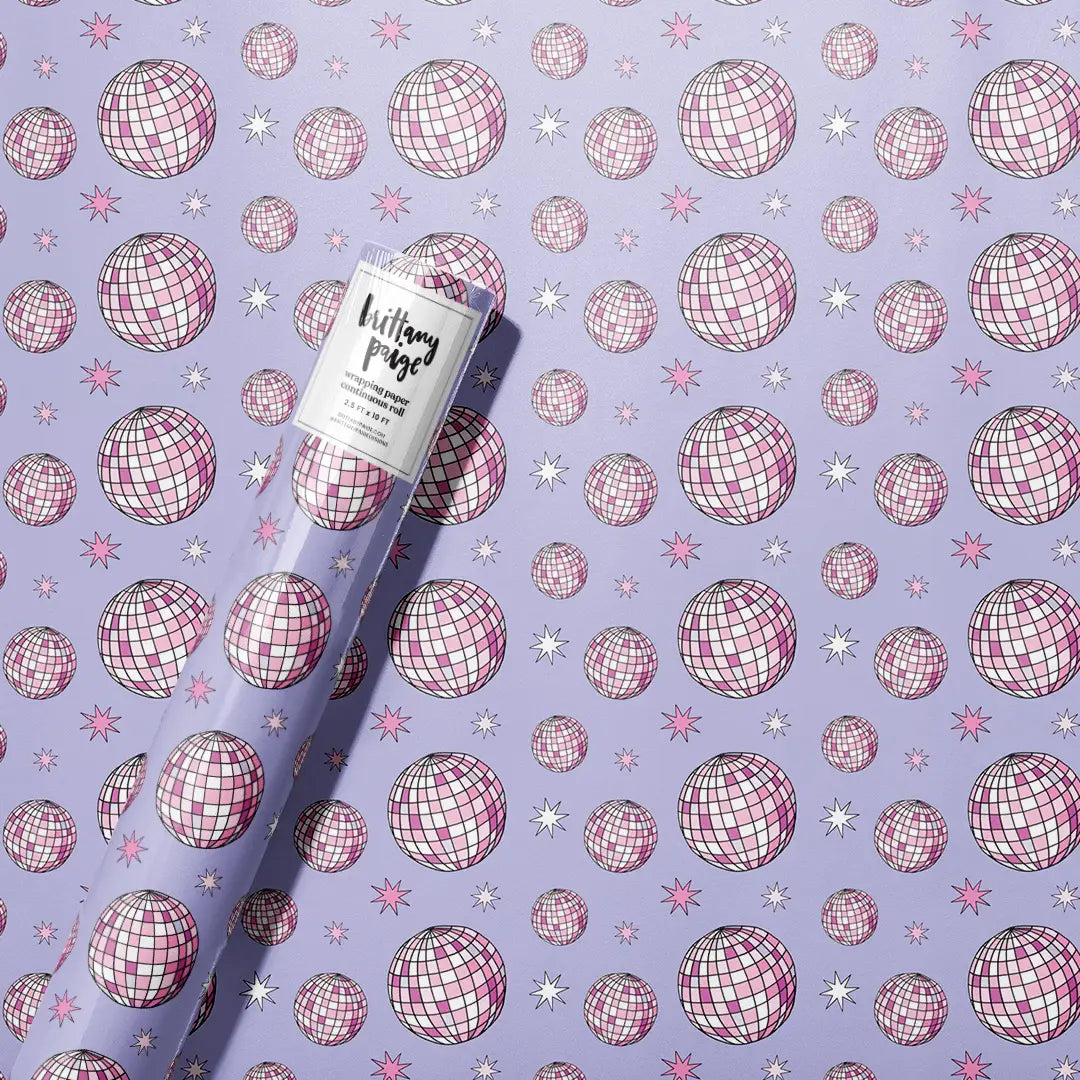 Disco Ball Wrapping Paper