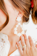 Bianca Earrings in White Shell