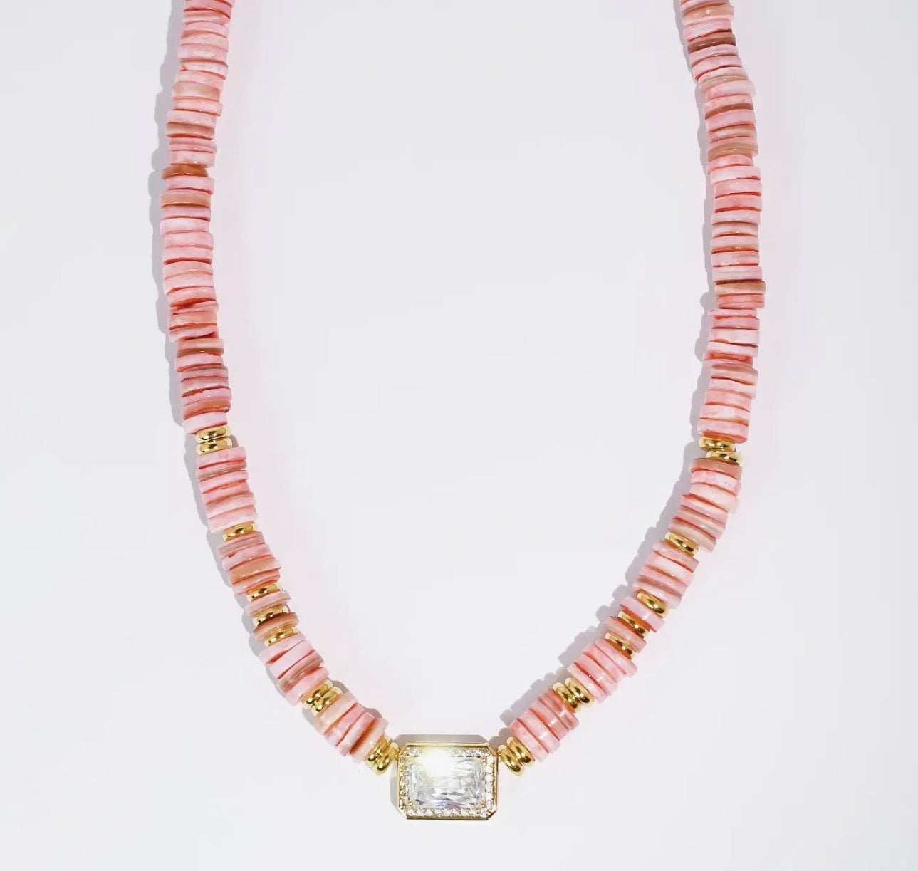 Treasure Jewels Dream Pop Gemstone Necklace featuring colorful polished gemstones on a delicate chain.