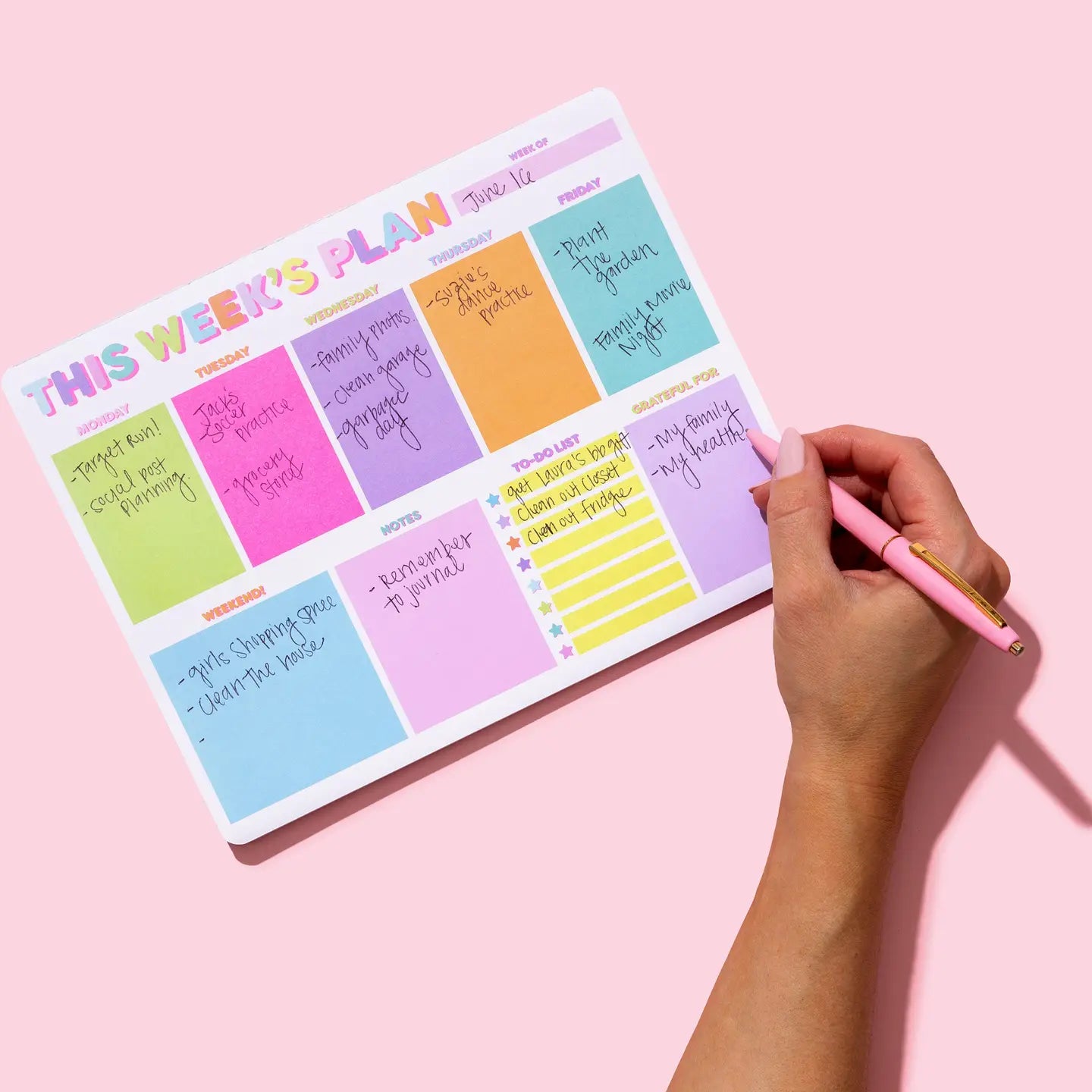 This Week’s Plan Weekly Planner