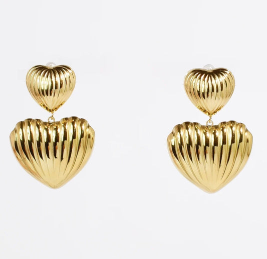Double Heart Earring