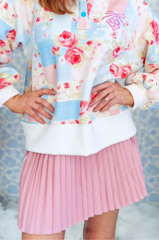 Brianna Cannon - Pink Pleated Skirt