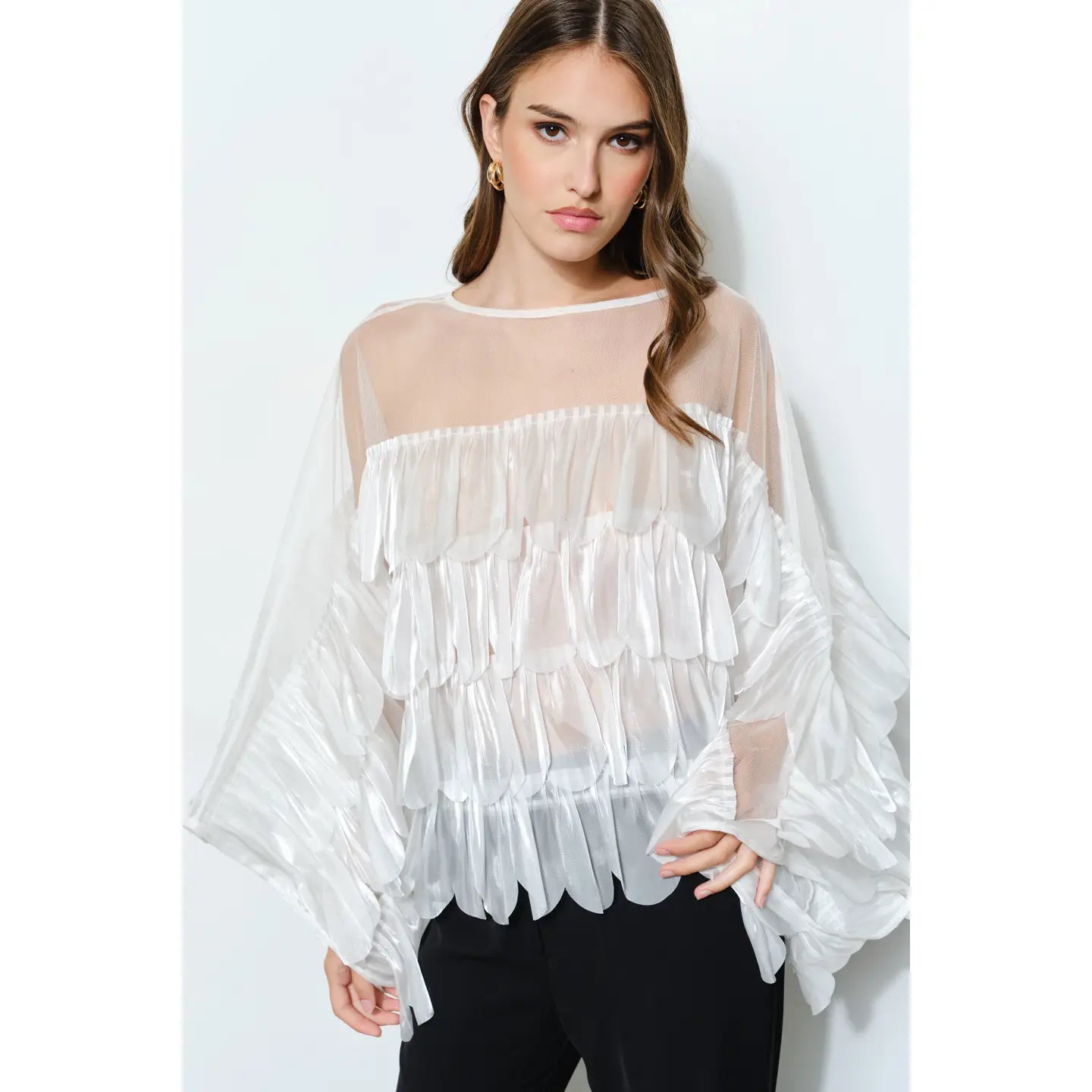 Pure Romance Ruffle Top