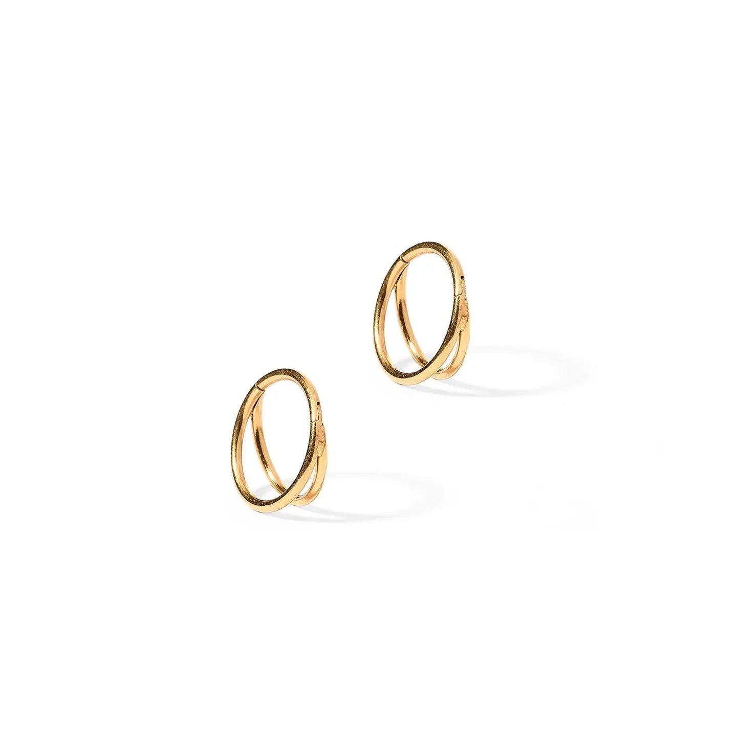 Huggie Earrings - Nylah Gold 10mm