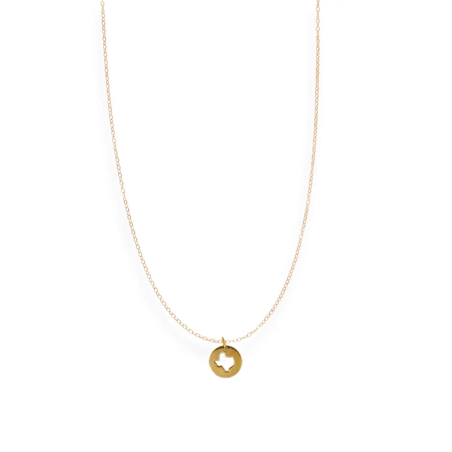 Texas Cutout Charm Necklace - Beaded Blondes - Torque Fashion