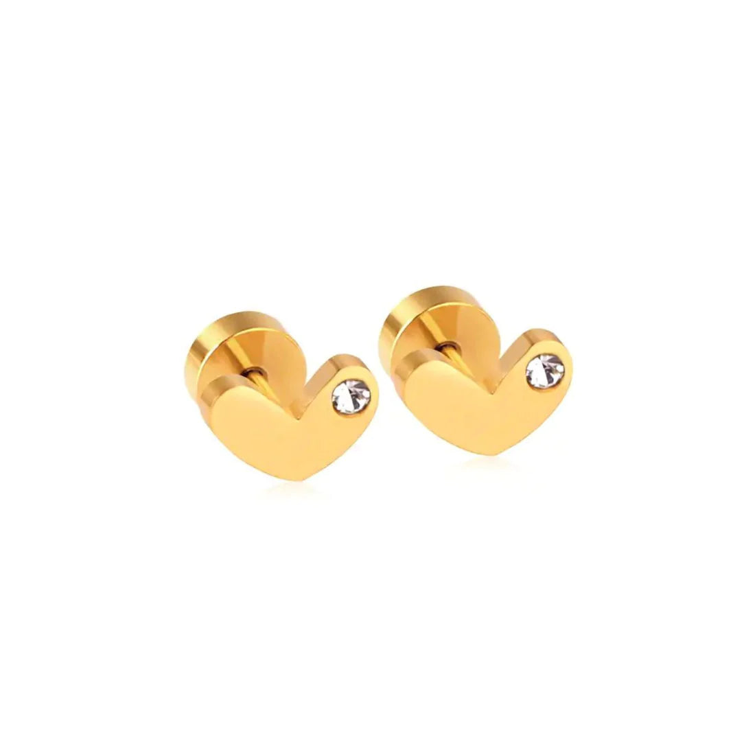 Eloise Heart Screwback Stud