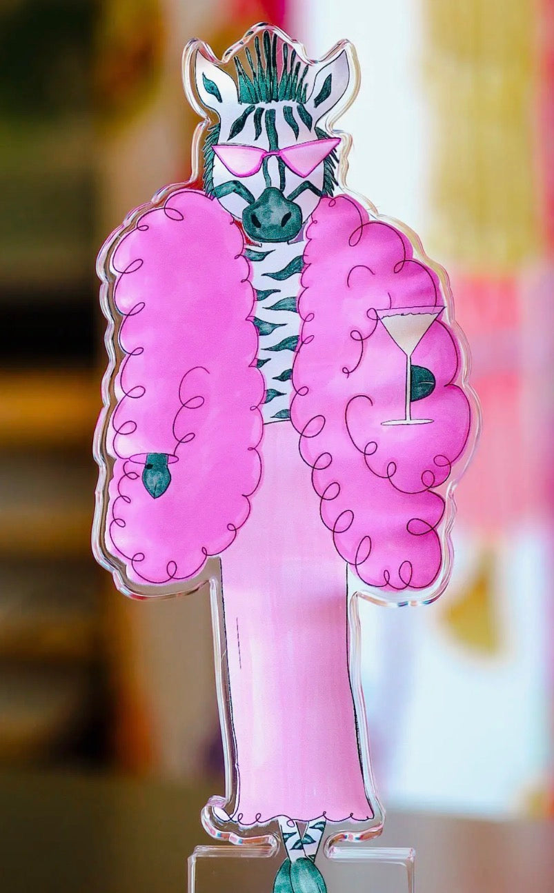 Colorful neon animal shelfie from Tailgated Co., featuring playful animal shapes designed for wall decor.