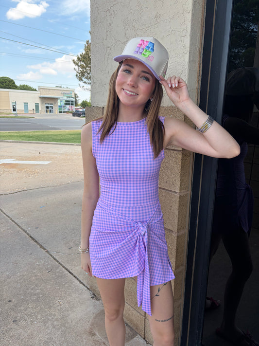 Sweet Summertime Active Romper - Lavender